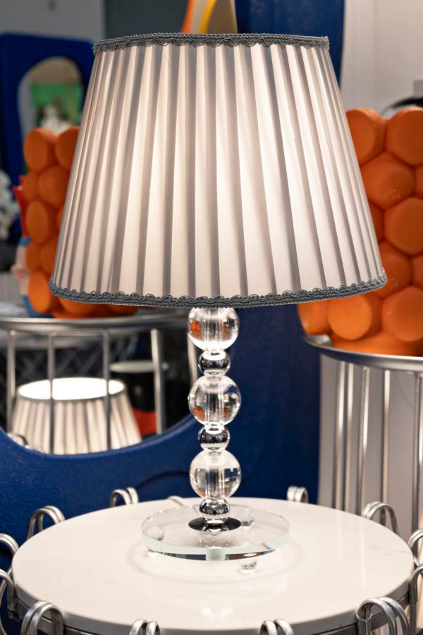 Grau Stoff Tischlampe Dekor Basis Tolly Kollektion