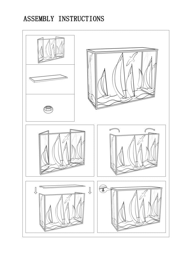 Konsolentisch Segelmotiv Front Vele Kollektion