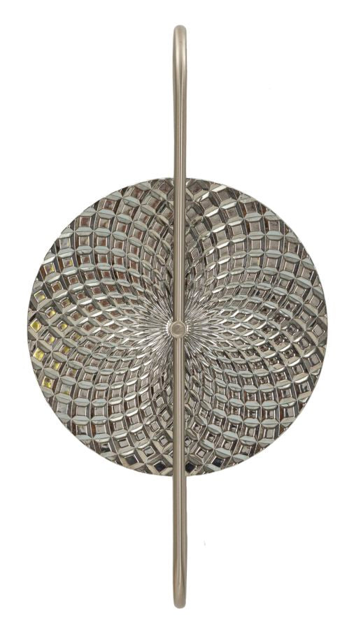 Silber Weiss Wandleuchte Dekor Muster Slivery Akzent