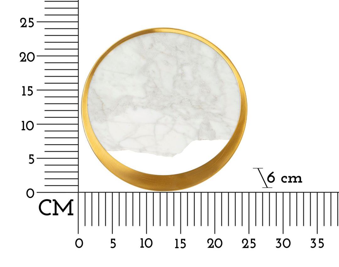 Gold Weiss Wandleuchte Marmor Effekt Dekorativer Akzent