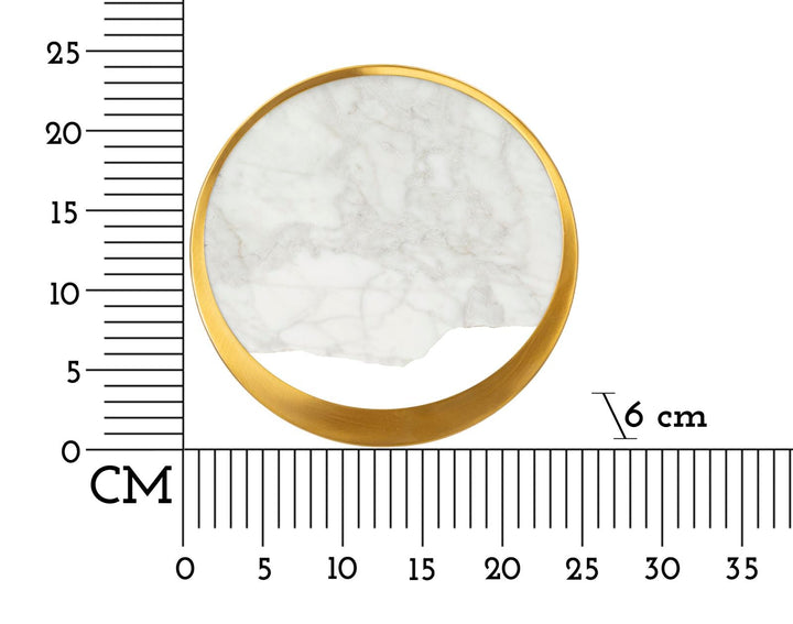 Gold Weiss Wandleuchte Marmor Effekt Dekorativer Akzent