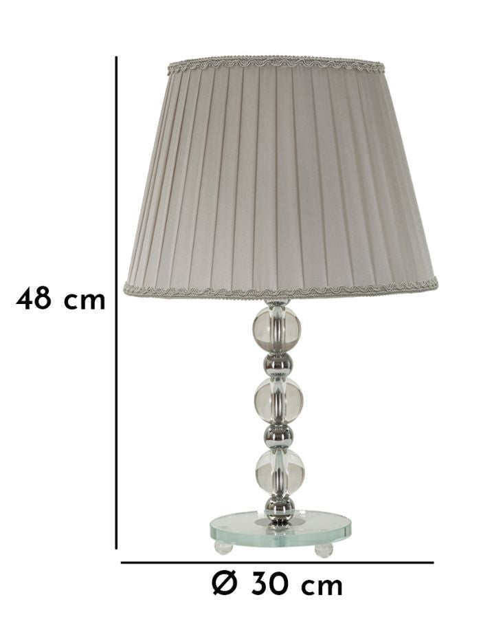 Grau Stoff Tischlampe Dekor Basis Tolly Kollektion
