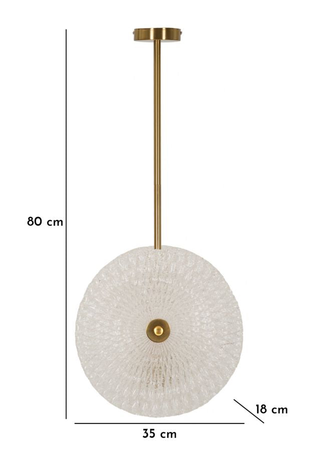 Gold Glas Deckenlampe Weisse Scheiben Modernes Design