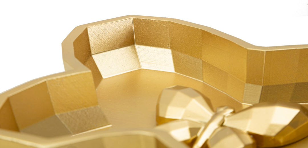 Gold Schmetterlings Tablett Dekorativer Akzent
