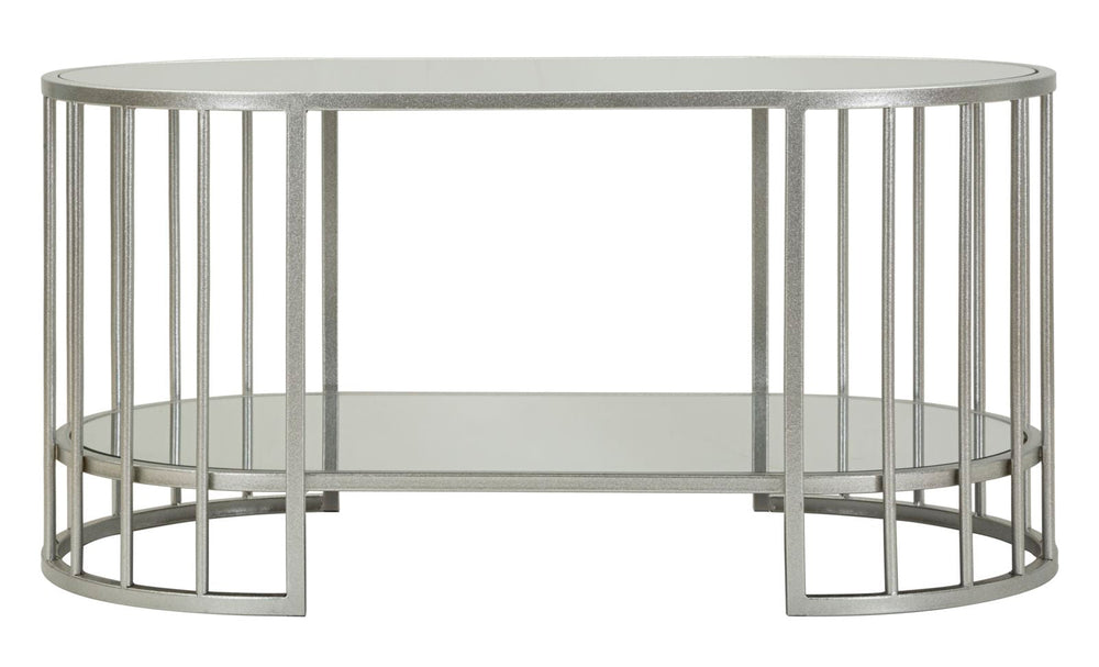 Rechteck Glas Couchtisch Metallrahmen Smirne Modern