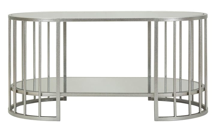 Rechteck Glas Couchtisch Metallrahmen Smirne Modern