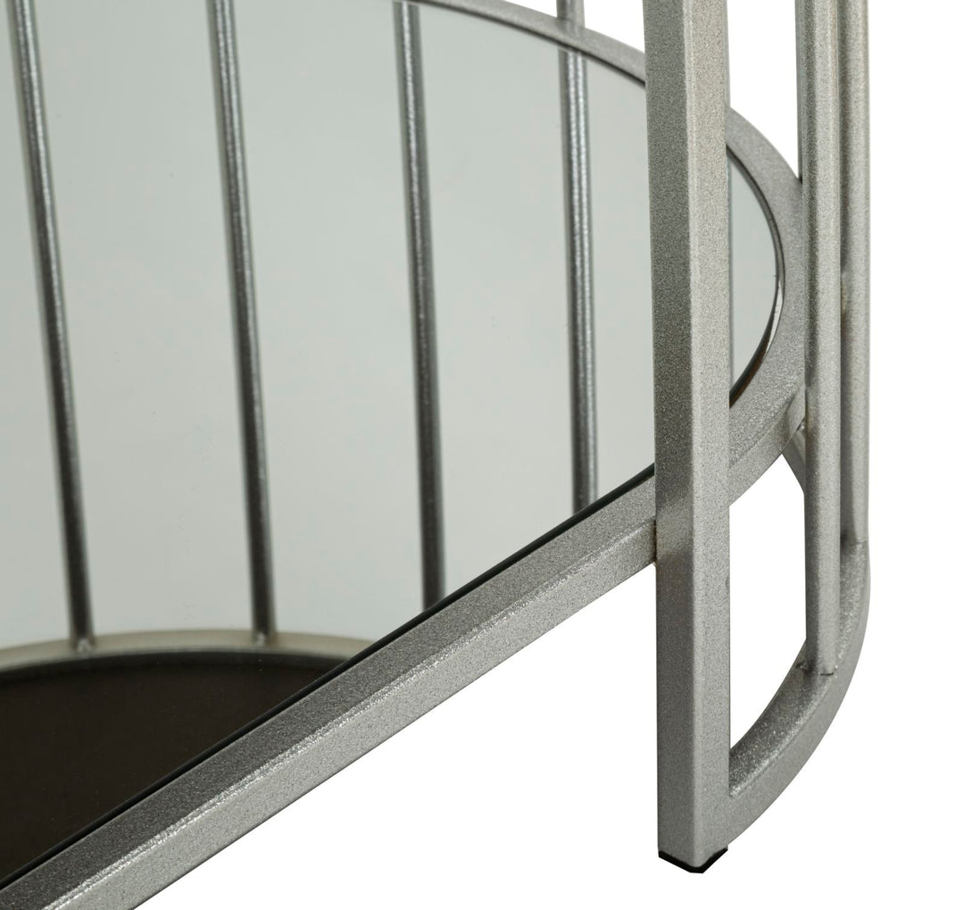 Rechteck Glas Couchtisch Metallrahmen Smirne Modern