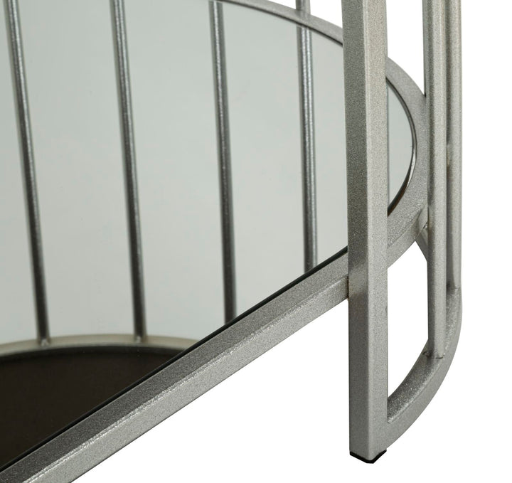 Rechteck Glas Couchtisch Metallrahmen Smirne Modern