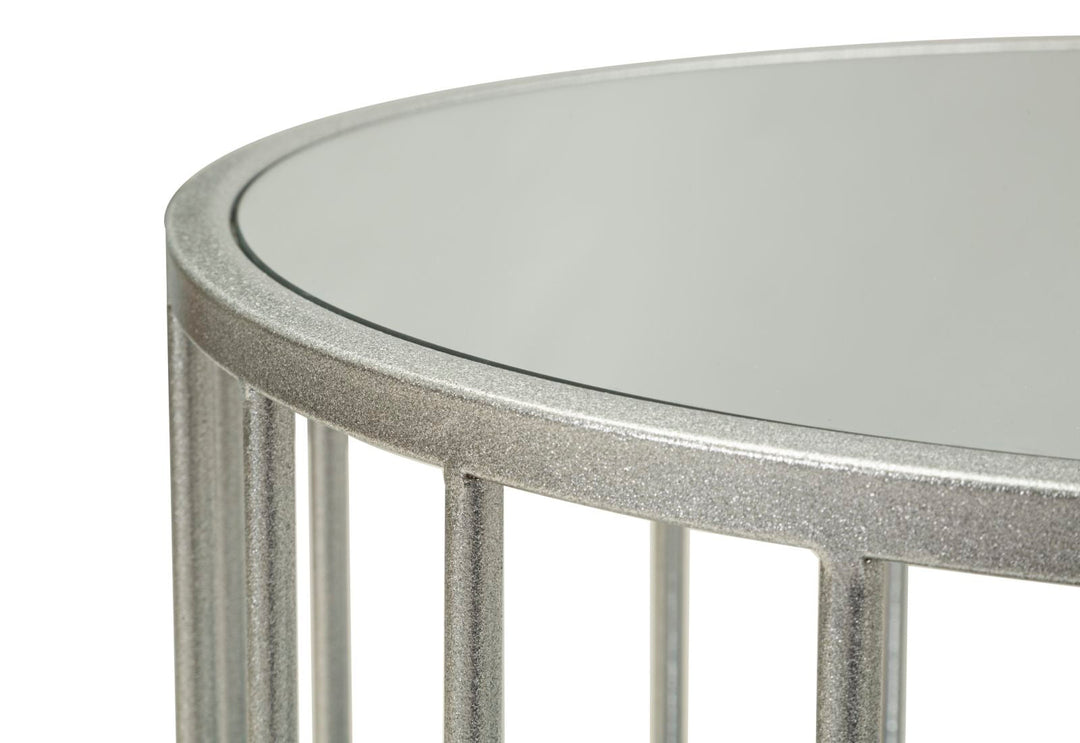Rechteck Glas Couchtisch Metallrahmen Smirne Modern