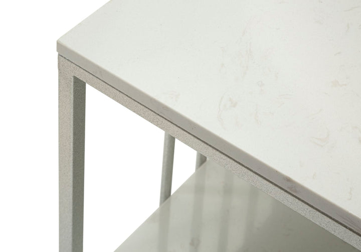 Rechteck Couchtisch Metallbasis Kayseri Kollektion (Marmorplatte)