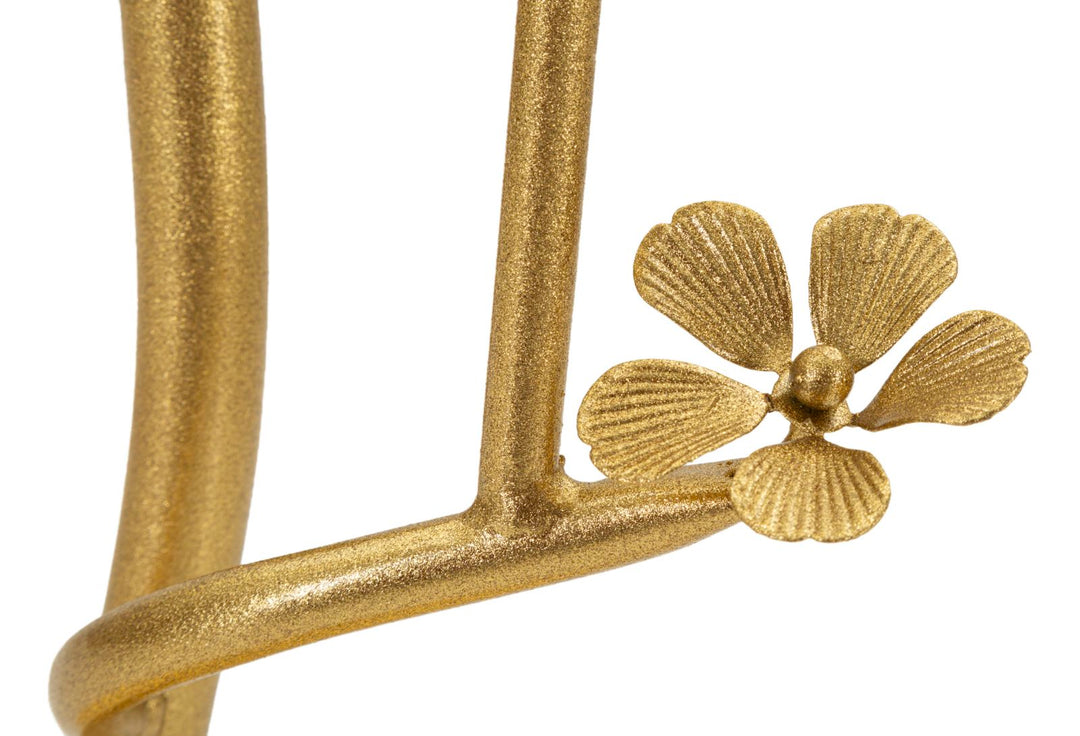 Runder Glas Beistelltisch Gold Baum Basis Birds Kollektion