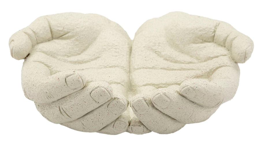 Weiss Harz Deko Handschale Stons Kollektion
