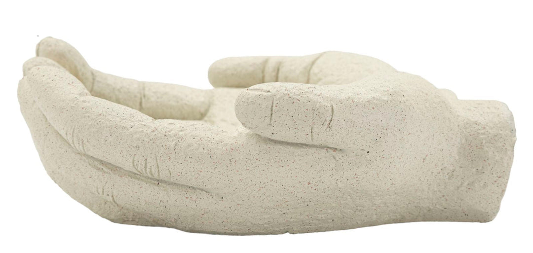 Weiss Harz Deko Handschale Stons Kollektion