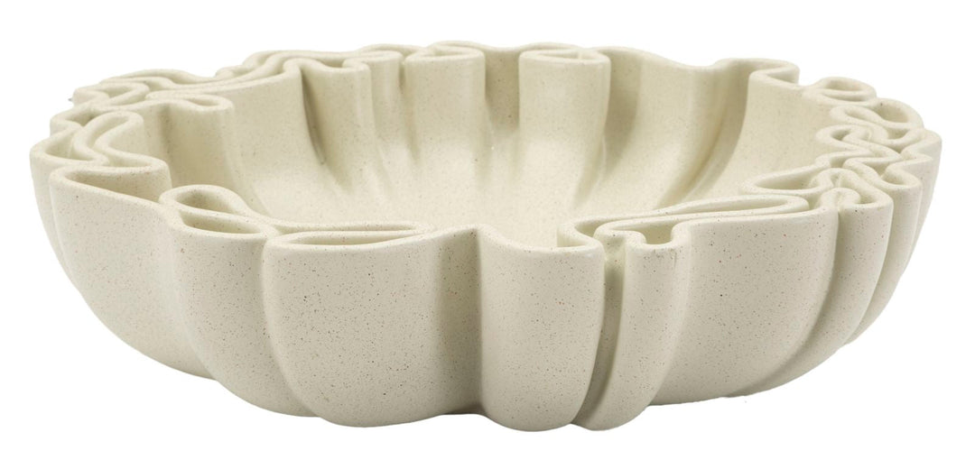 Weiss Harz Deko Schale Bowl Stons Kollektion