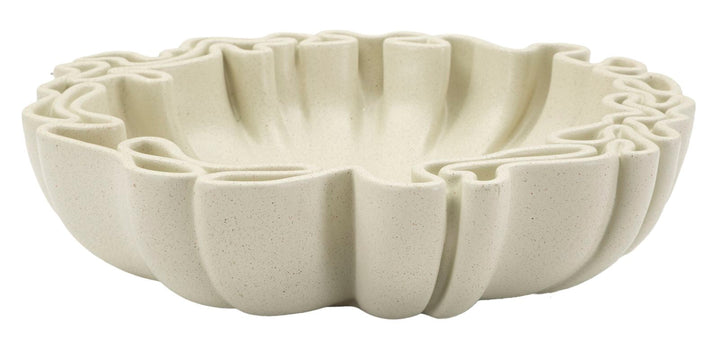 Weiss Harz Deko Schale Bowl Stons Kollektion