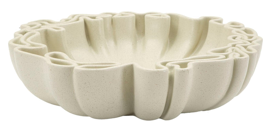 Weiss Harz Deko Schale Bowl Stons Kollektion