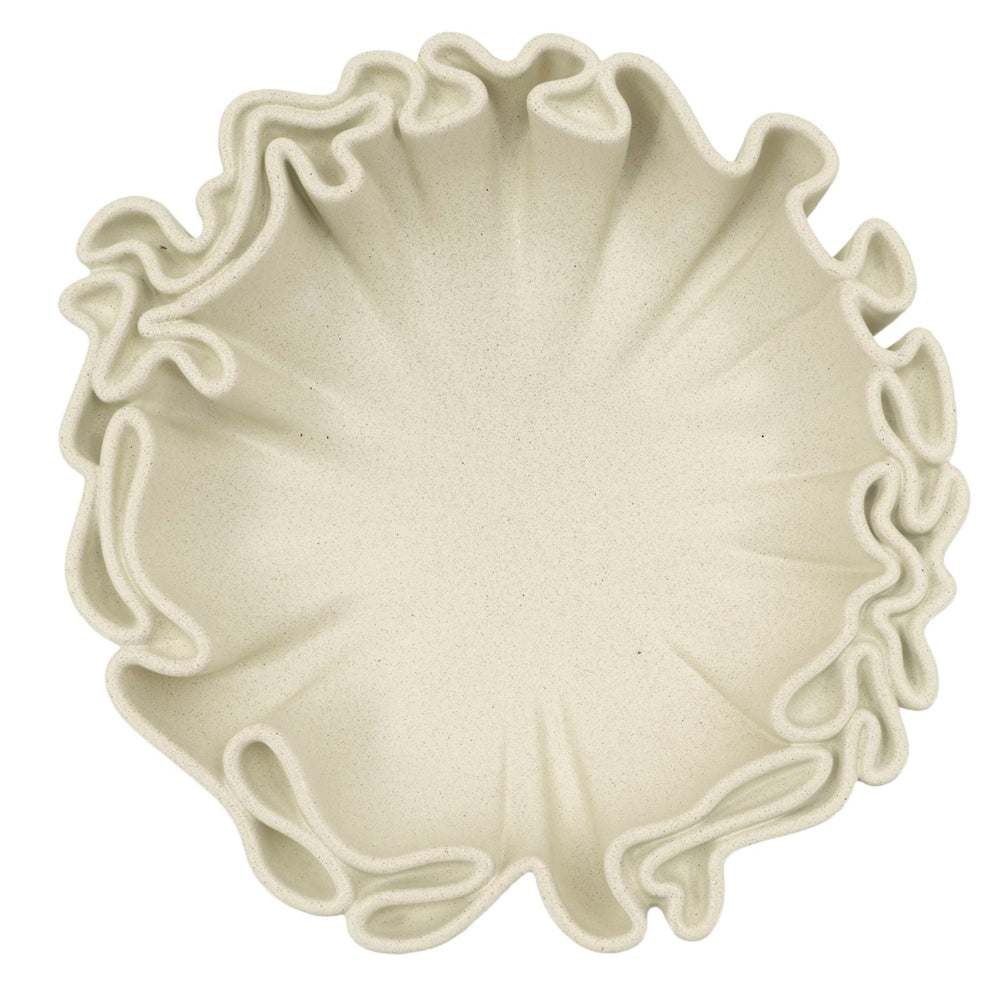 Weiss Harz Deko Schale Bowl Stons Kollektion