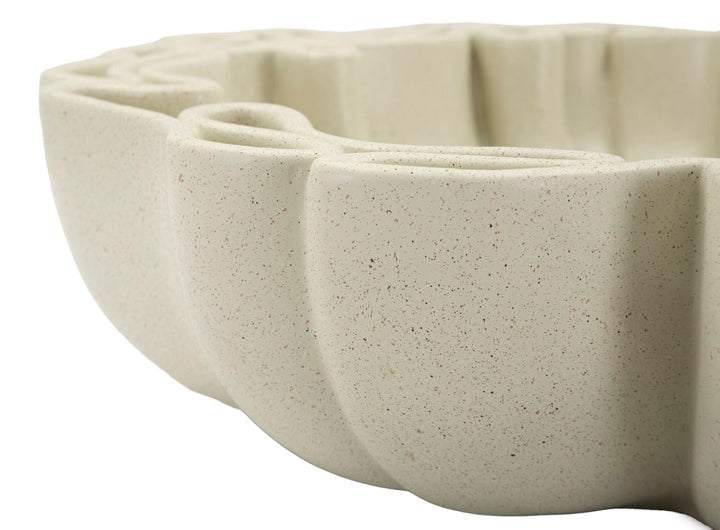 Weiss Harz Deko Schale Bowl Stons Kollektion
