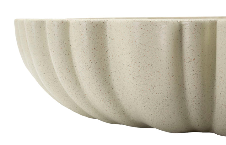 Weiss Harz Deko Schale Bowl Stons Kollektion