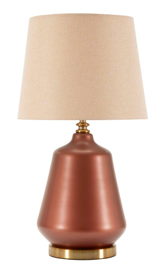 Braun Holz Tischlampe Stoffschirm Rosenthal Moderner Stil