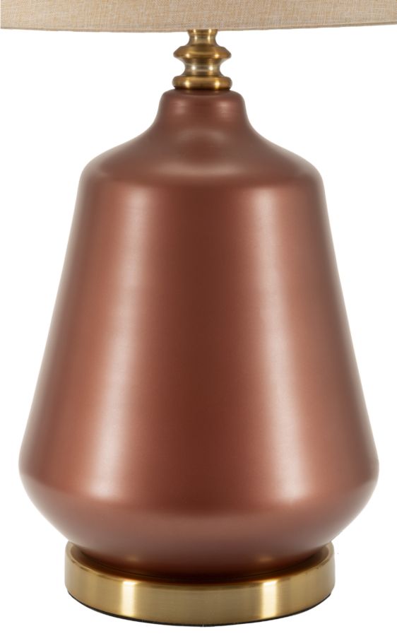 Braun Holz Tischlampe Stoffschirm Rosenthal Moderner Stil