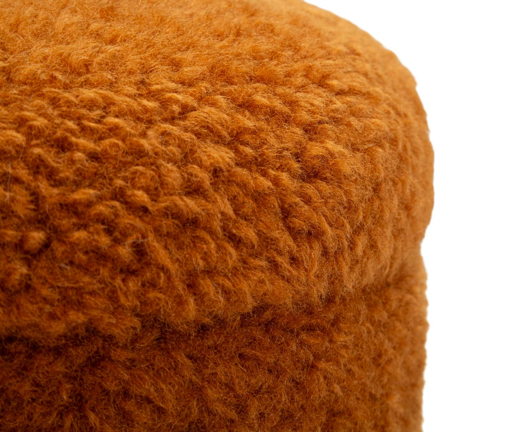 2er Set Braun Samt Aufbewahrungs Poufs Saint Moritz Modern