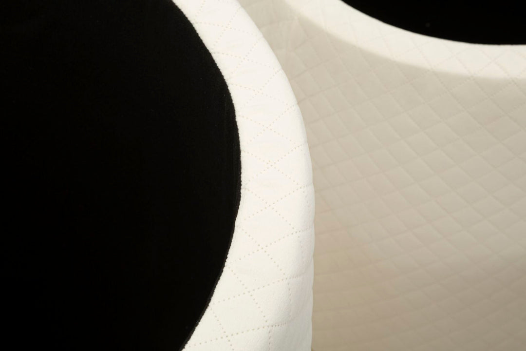 3er Set Polster Aufbewahrungs Poufs Display Shop Modern (Marmorplatte)