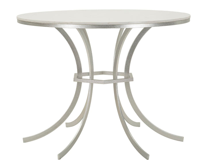 Runder Esstisch Metallbasis Istanbul Elegantes Design (Marmorplatte)