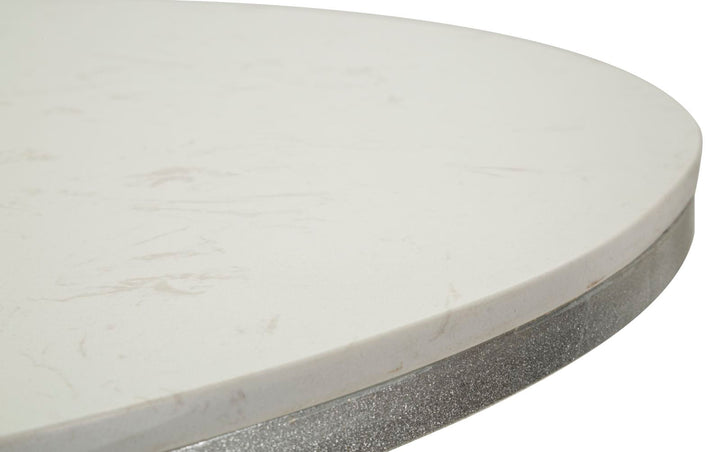 Runder Esstisch Metallbasis Istanbul Elegantes Design (Marmorplatte)