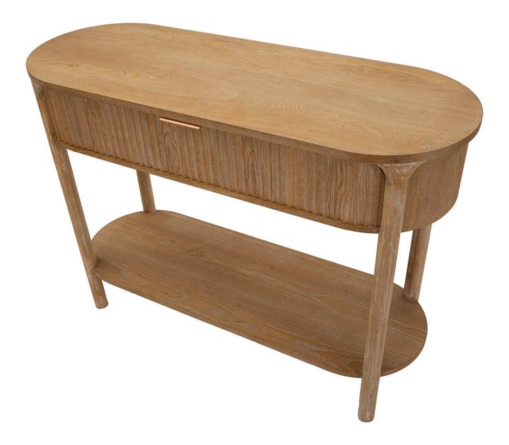 Holz Konsolentisch Mit Stauraum Gothenburg Moderner Flur