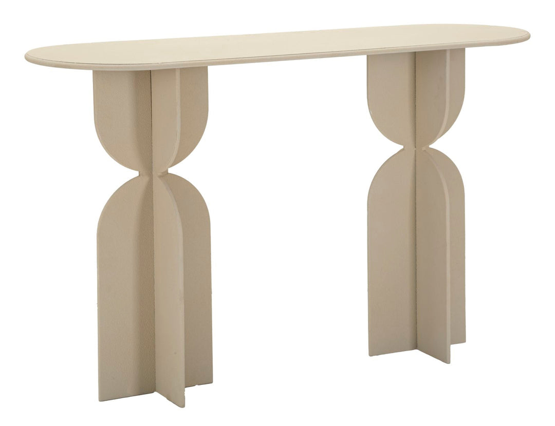 Beige Konsolentisch Skulpturale Basis Dune Moderner Flur