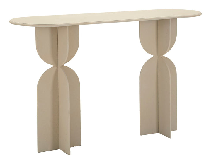 Beige Konsolentisch Skulpturale Basis Dune Moderner Flur