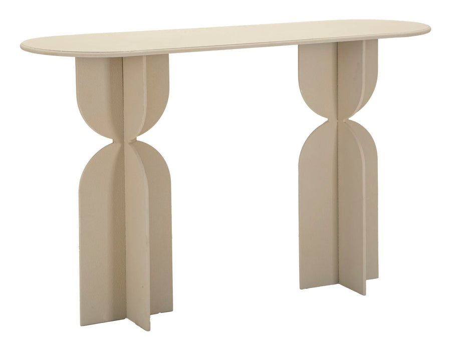 Beige Konsolentisch Skulpturale Basis Dune Moderner Flur