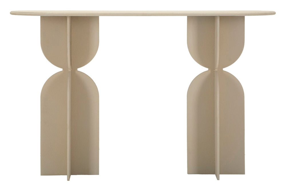 Beige Konsolentisch Skulpturale Basis Dune Moderner Flur