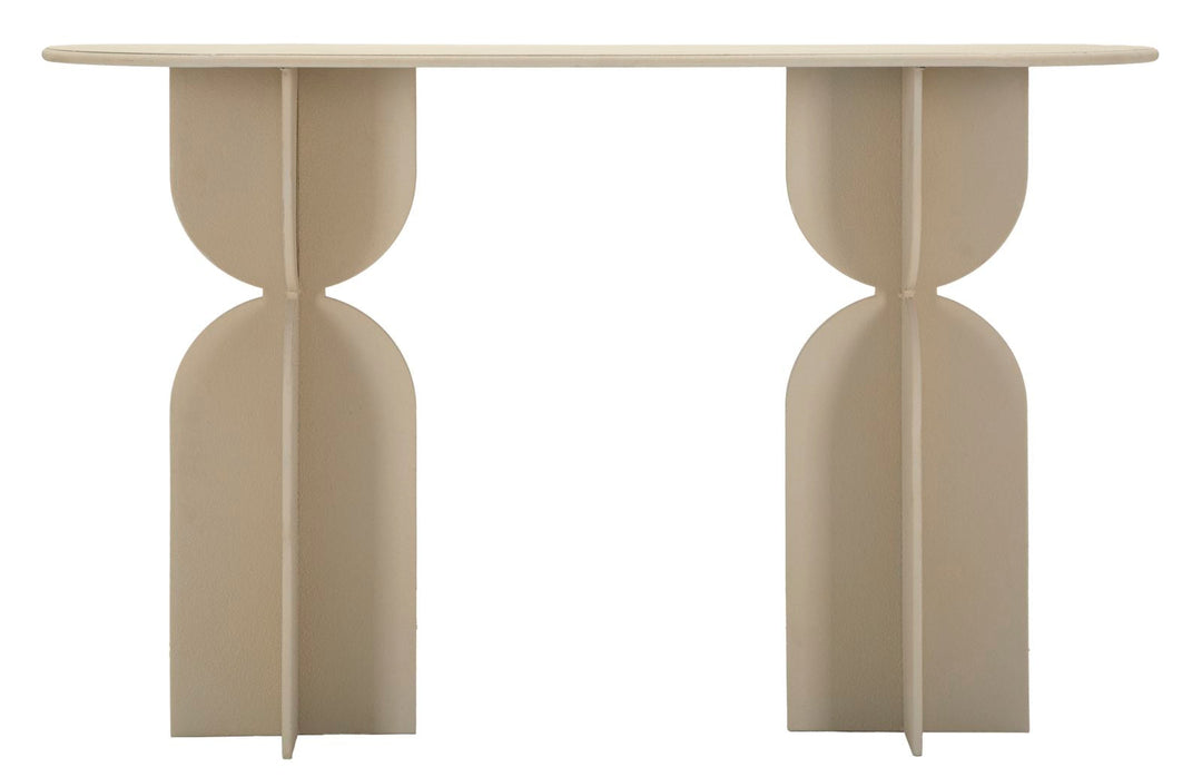 Beige Konsolentisch Skulpturale Basis Dune Moderner Flur