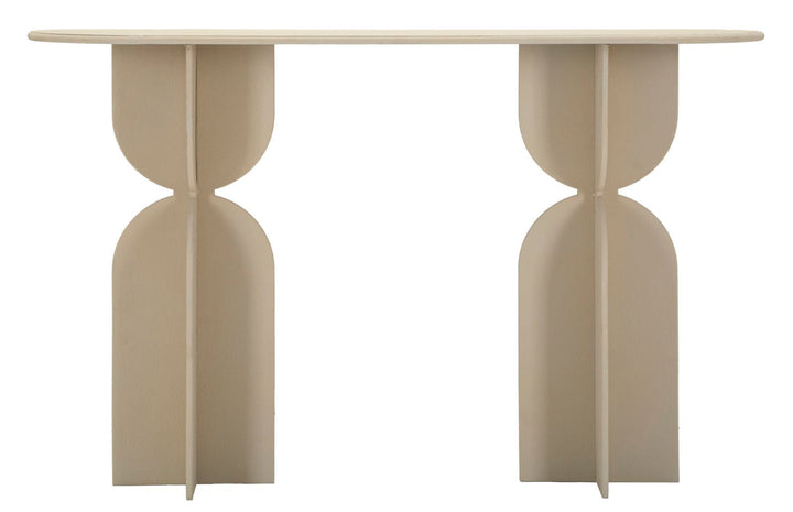 Beige Konsolentisch Skulpturale Basis Dune Moderner Flur