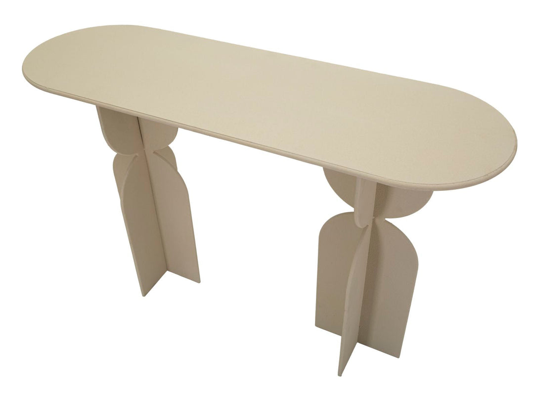Beige Konsolentisch Skulpturale Basis Dune Moderner Flur