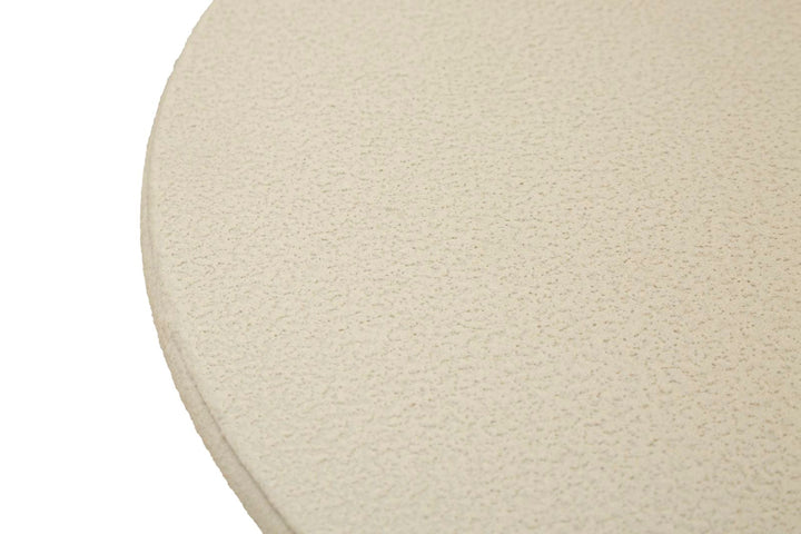 Beige Runder Beistelltisch Skulpturale Basis Dune
