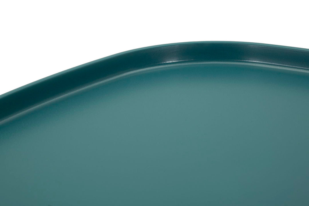 Blau Runder Couchtisch Geometrische Basis Gea Moderner Akzent