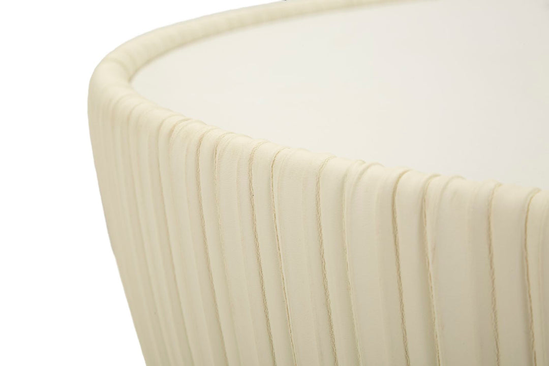 Beige Runder Couchtisch Goldbasis Elge Modernes Design (Marmorplatte)