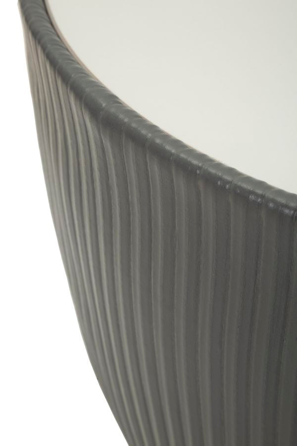 Schwarz Runder Couchtisch Goldbasis Elge Zeitgenoessisch (Marmorplatte)
