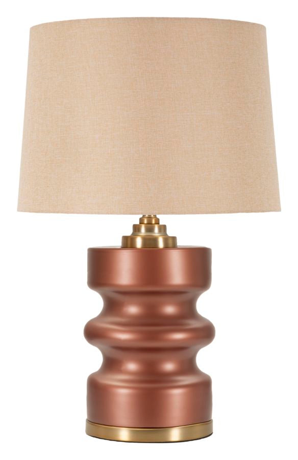 Beige Holz Tischlampe Stoffschirm Rosenthal Kollektion