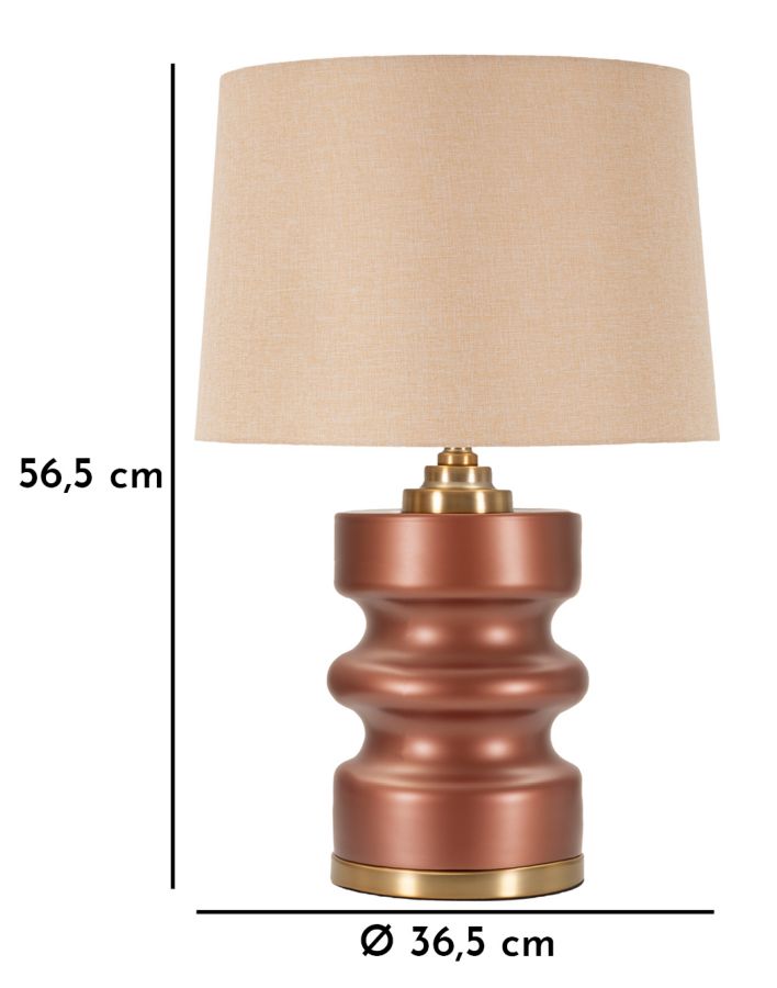 Beige Holz Tischlampe Stoffschirm Rosenthal Kollektion