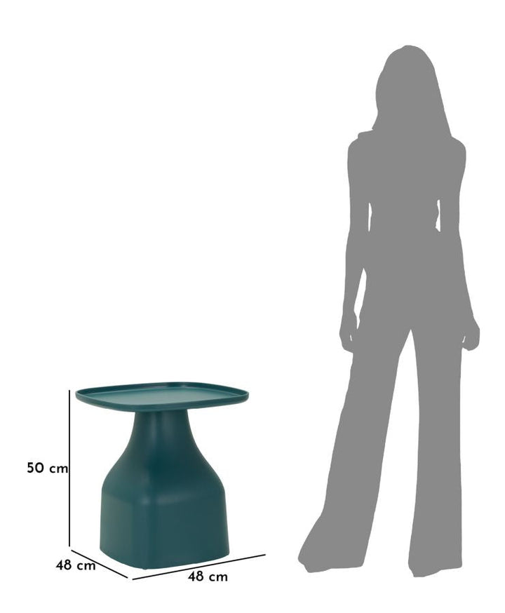 Blau Runder Couchtisch Geometrische Basis Gea Moderner Akzent