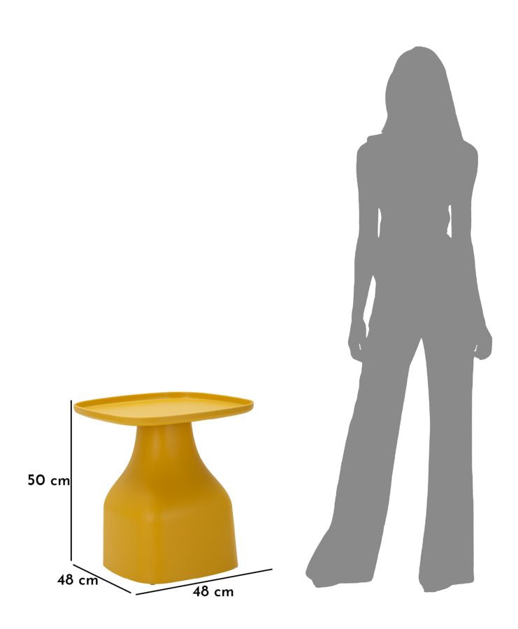 Gelb Runder Couchtisch Geometrische Basis Gea Modernes Design