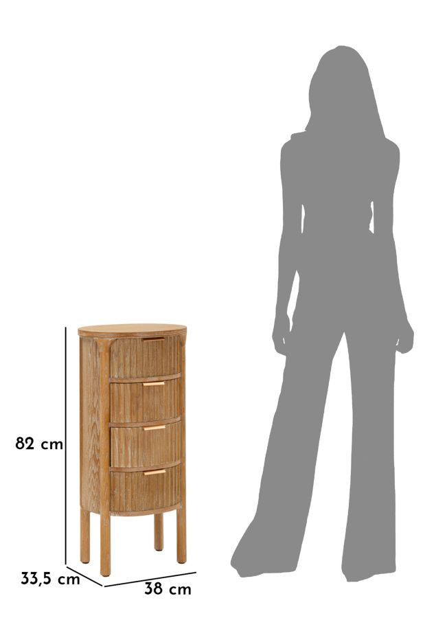Hohe Holz Kommode Mit Schubladen Gothenburg