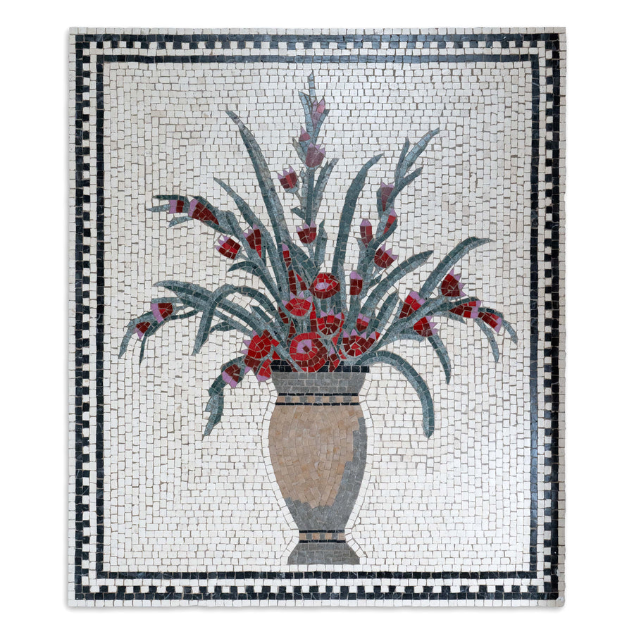 Blume Marmor-Mosaik