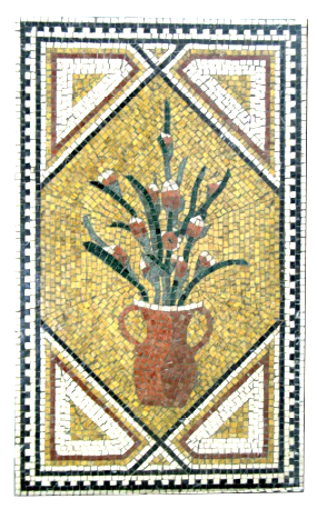 Blume Marmor-Mosaik