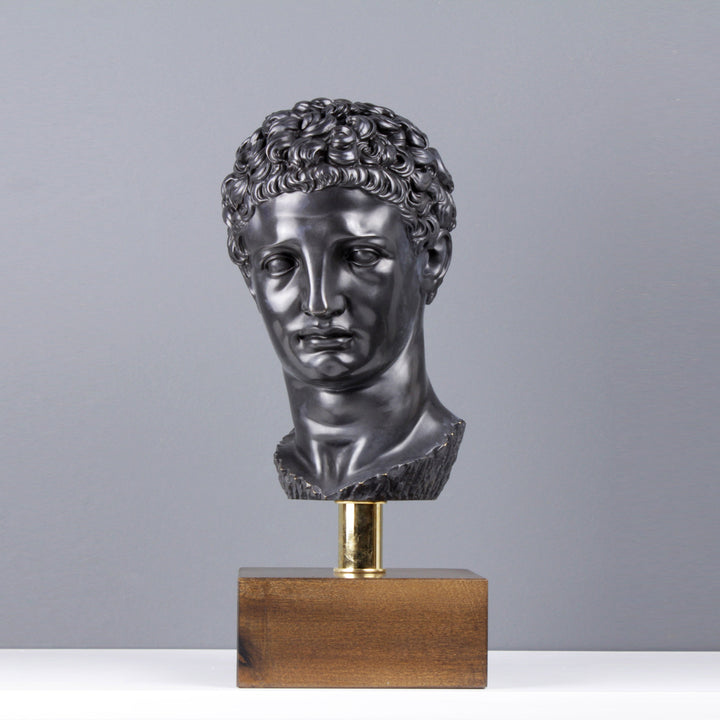 Büste des Hermes - Olympischer Gott (Bronze)