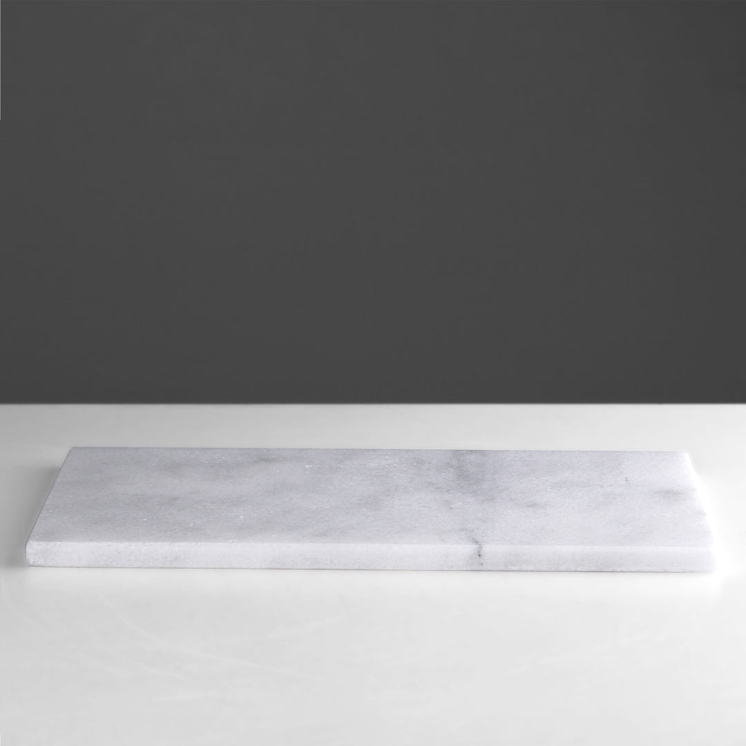 Weisses Marmor Tablett